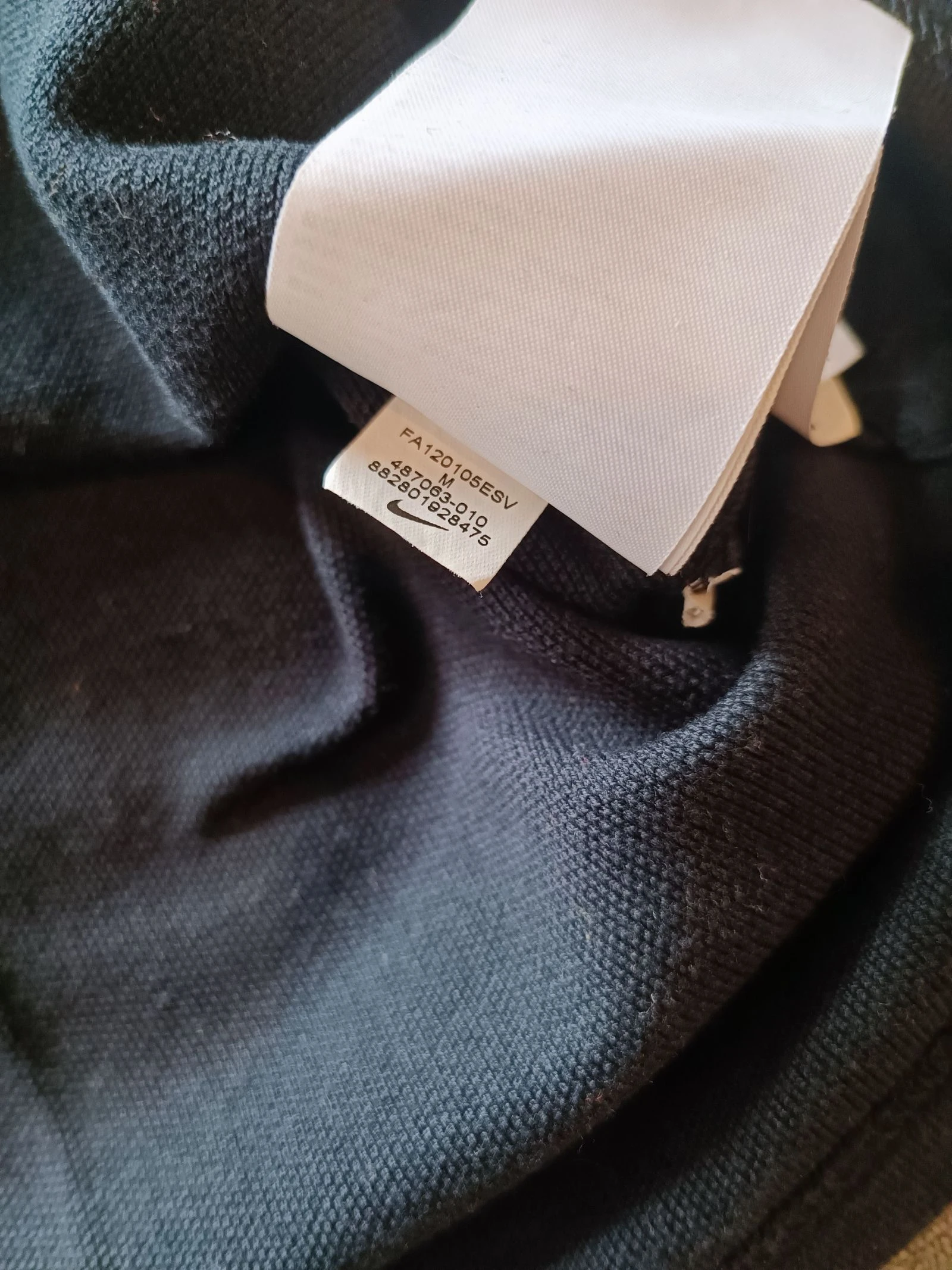 Men's short-sleeved polo shirt Toulouse stadium Nike size M very good condition black color – photo 6